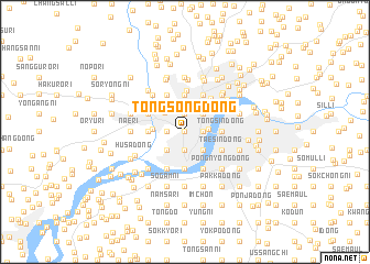 map of Tongsŏng-dong