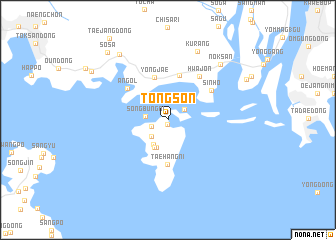 map of Tongsŏn