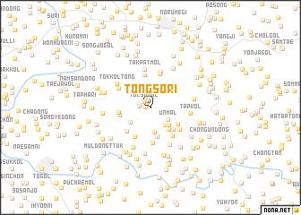 map of Tongsŏ-ri