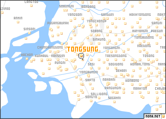 map of Tongsŭng