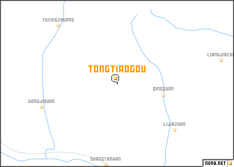 map of Tongtiaogou