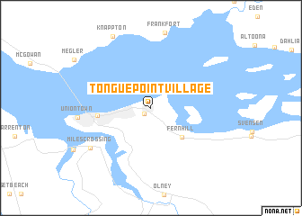 map of Tongue Point Village