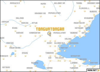 map of Tonguntongan