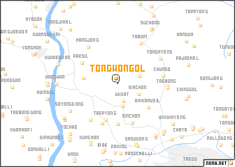 map of Tongwŏn-gol