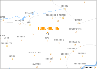 map of Tongwuling