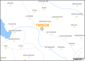 map of Tongxia