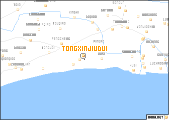 map of Tongxinjiudui