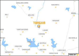 map of Tongxin