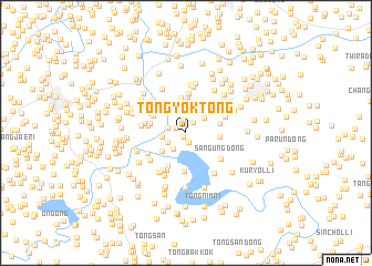 map of Tongyŏk-tong