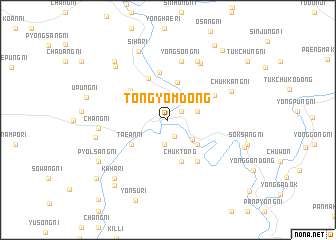 map of Tongyŏm-dong