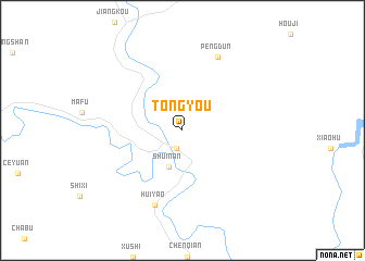 map of Tongyou