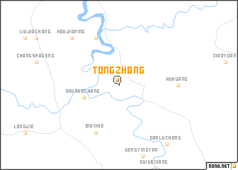 map of Tongzhong