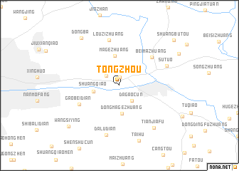 map of Tongzhou
