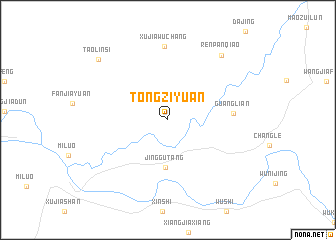 map of Tongziyuan