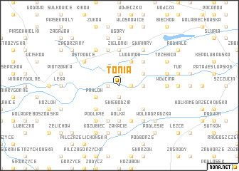 map of Tonia