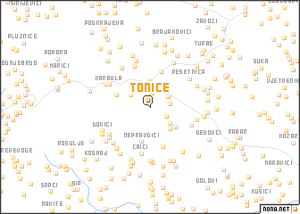 map of Tonice