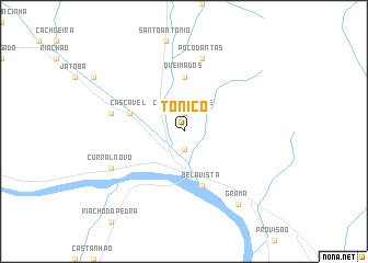 map of Tonico