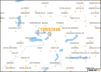 map of Toniszewo