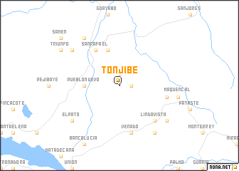 map of Tonjibe