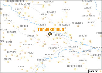 map of Tonjska Mala