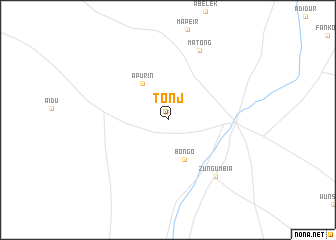 map of Tonj