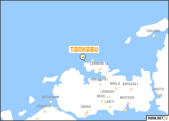 map of Tonkabu