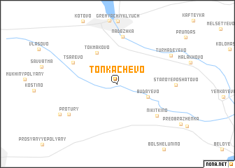 map of Tonkachevo