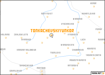 map of Tonkachëvskiy Unkor