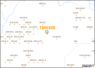 map of Tonkere