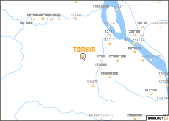 map of Tonkin