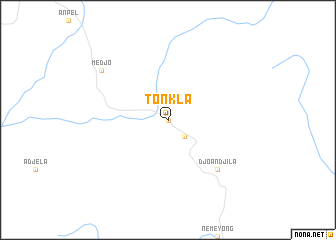 map of Tonkla