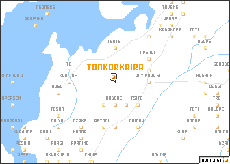 map of Tonkor-Kaira