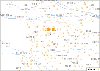 map of Tonkovi°