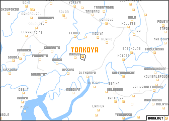 map of Tonkoya