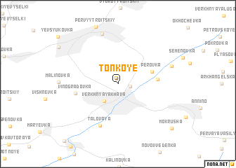 map of Tonkoye