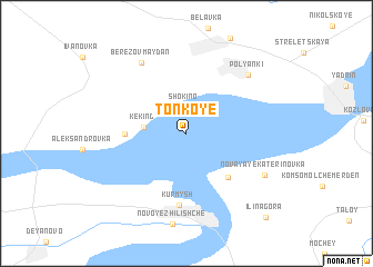 map of Tonkoye