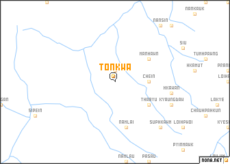 map of Tonkwa