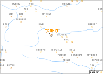 map of Tônkyi