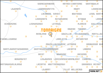 map of Tonnaigre