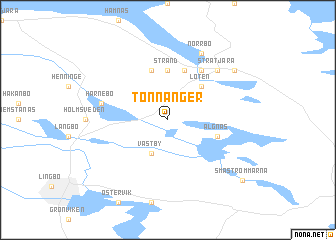 map of Tönnånger