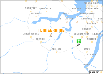 map of Tonnégrande