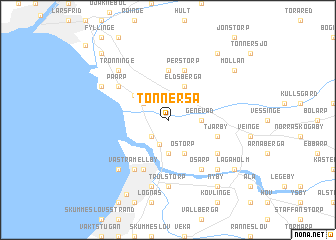 map of Tönnersa