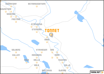 map of Tönnet