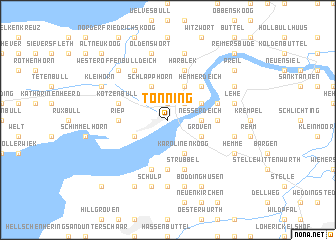 map of Tönning