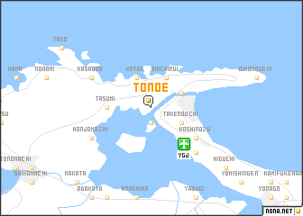 map of Tonoe