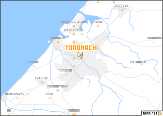 map of Tonomachi