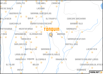 map of Tonquín