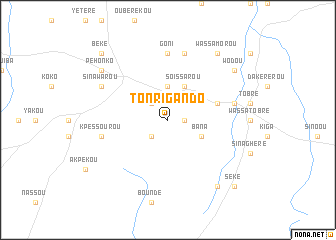 map of Tonri Gando