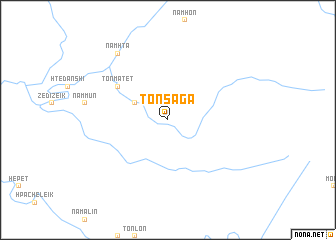 map of Tonsaga