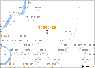 map of Tonsahka